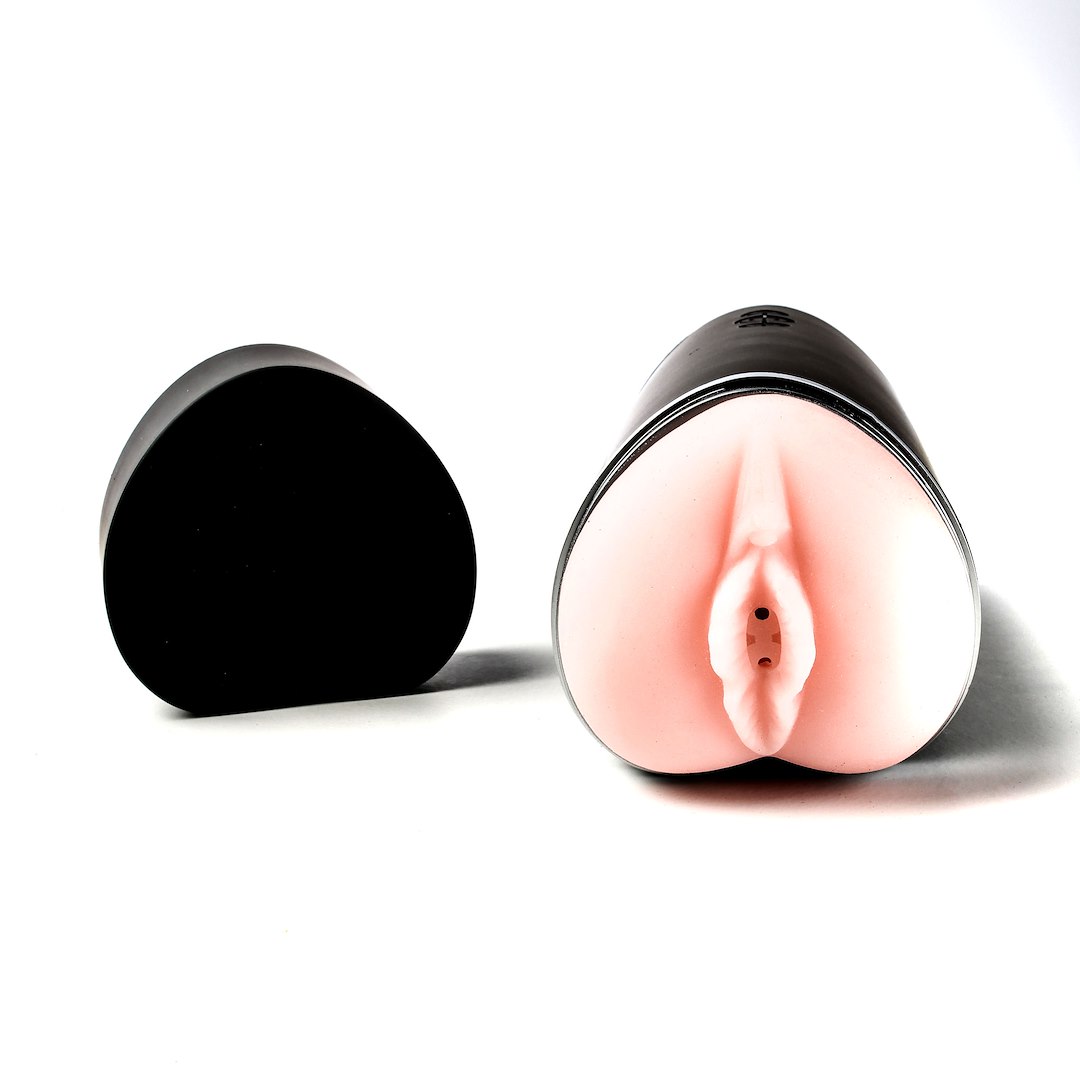 Masturbator Z Wibracją Wagina Cyberskóra Ładowany Usb  Złoty — zdjęcie 4