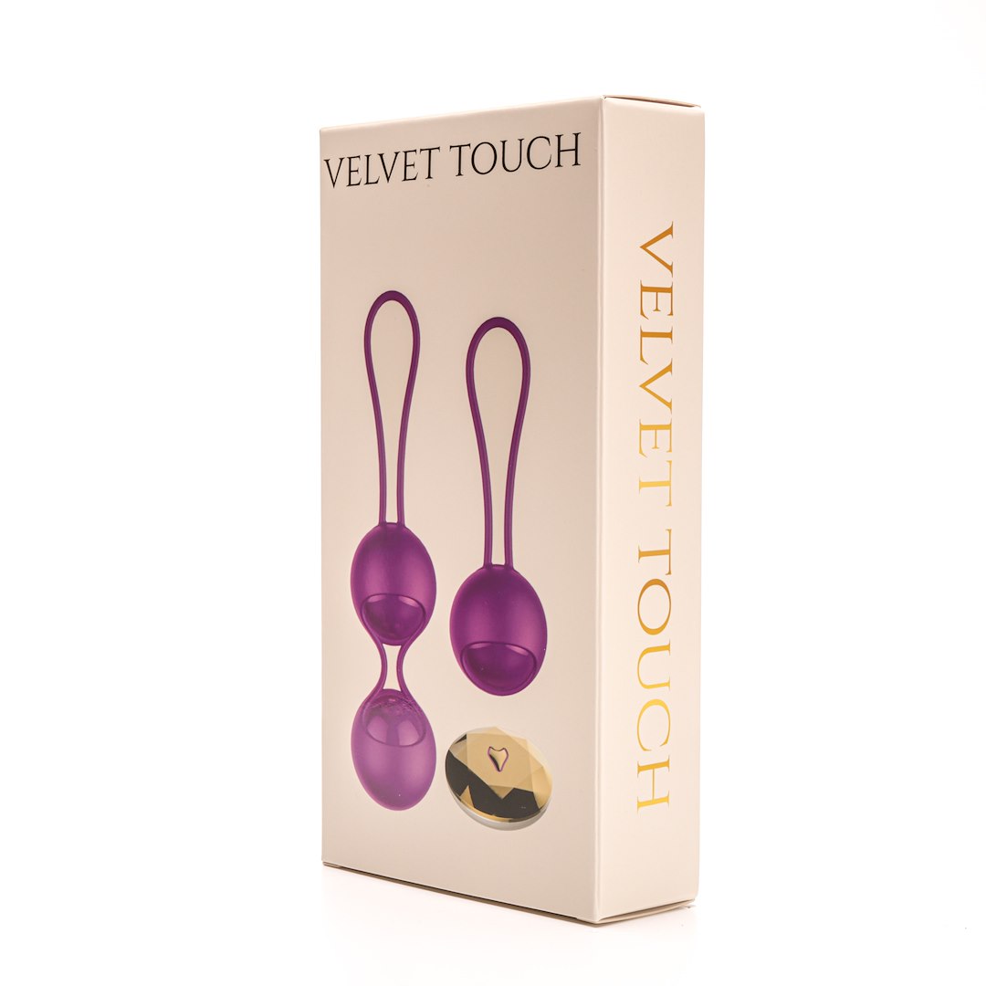 Velvet Touch - Kulki Kegla Wibruj¹ce Sterowane Zdalnie Fioletowe