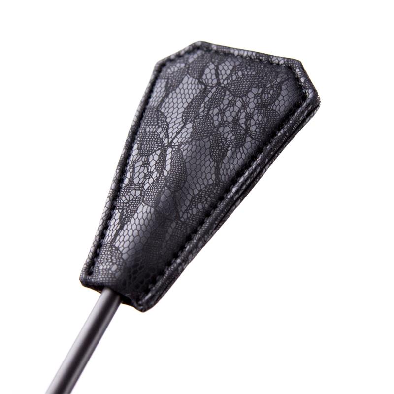 Feather Tickler and Paddle with Lace 2 in 1 56 cm Black — zdjęcie 4