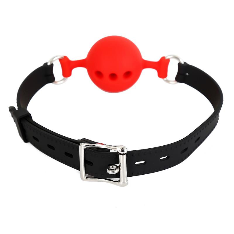 Silicone Breathable Ball Gag S - 4 cm — zdjęcie 4
