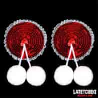 Nipple Pasties with Red Sequin Pom-Pom