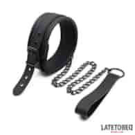 Set Collar and Leash Neoprene Black