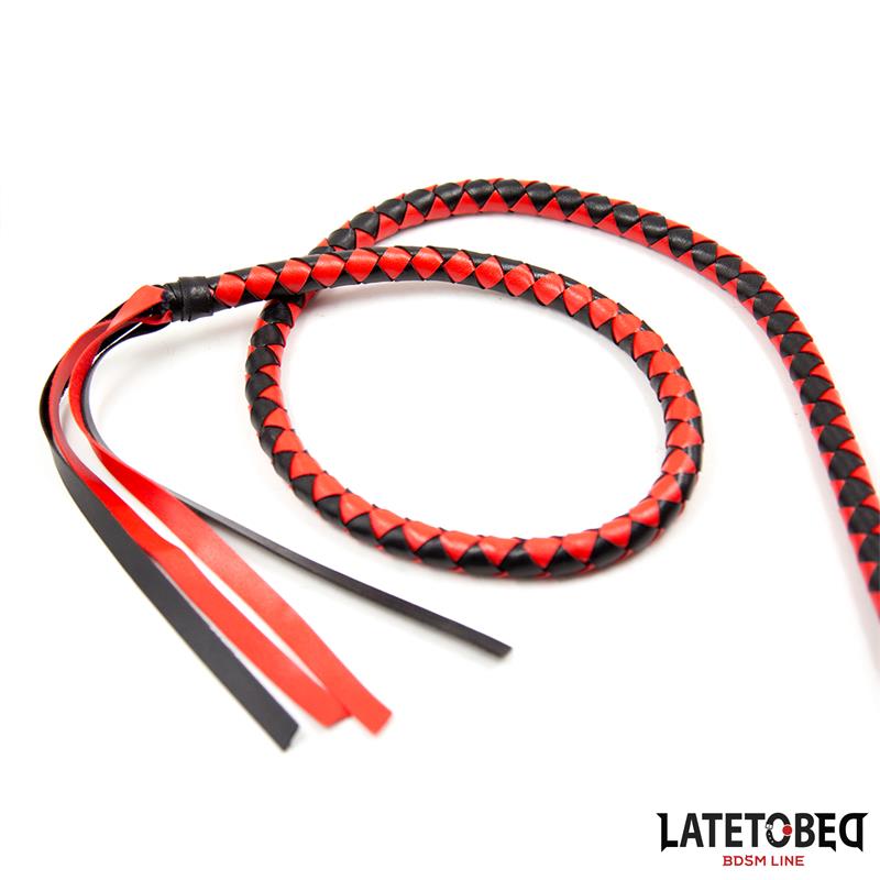 Long  Whip Blacl and Red 210cm — zdjęcie 4