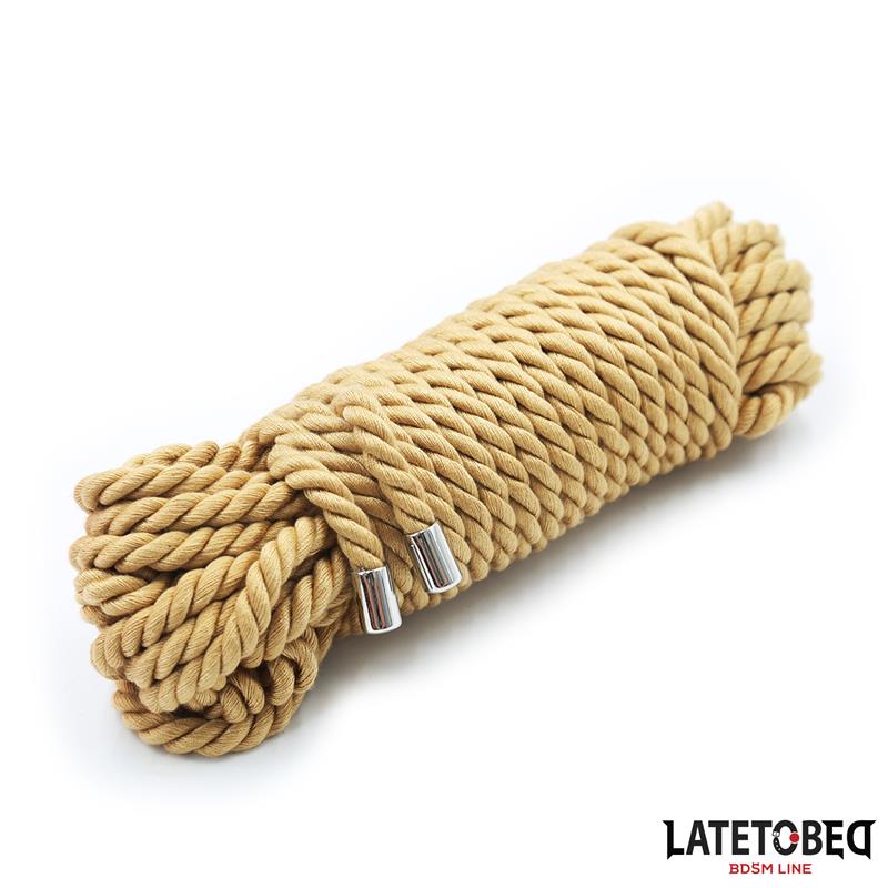 LATETOBED BDSM LINE - Bondage Rope with Metal Details  10m