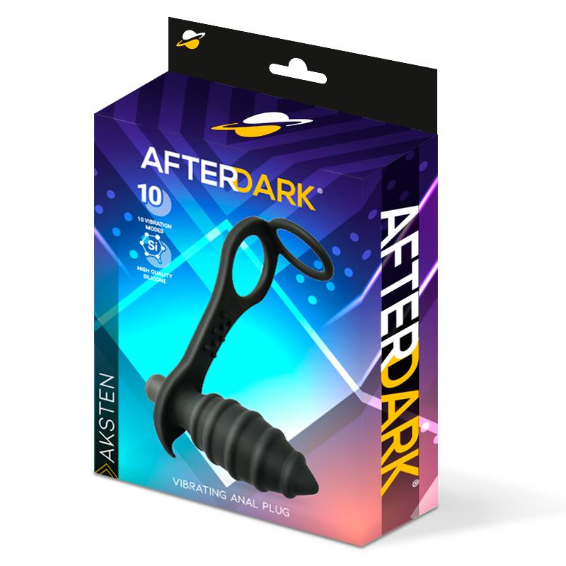 Aksten Vibrating Anal Plug with Penis Ring — zdjęcie 4