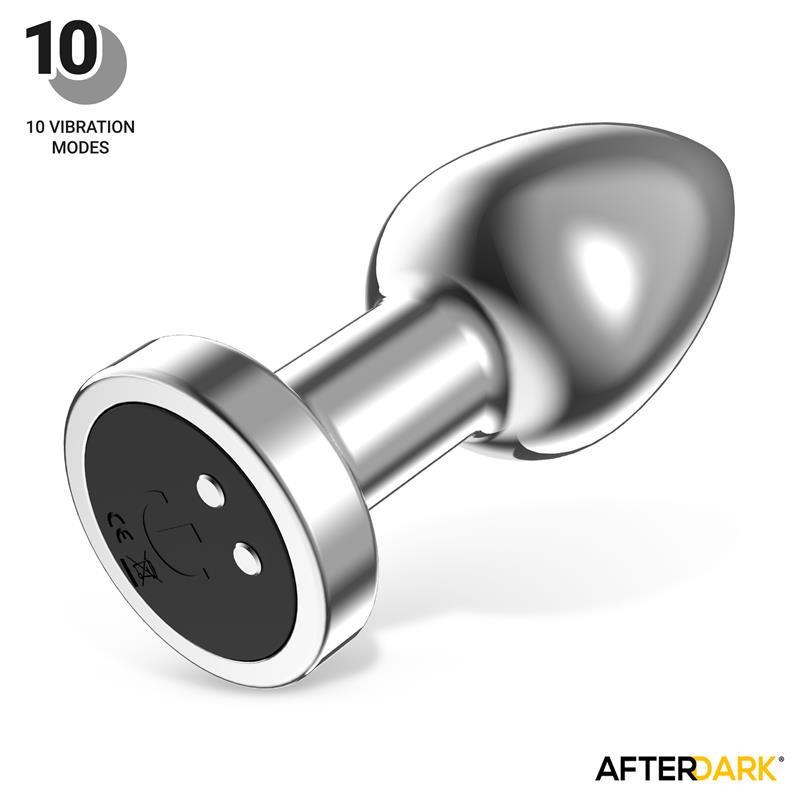 Dimpor Chrome Anal Plug with Vibration and Magnetic USB Size L — zdjęcie 6