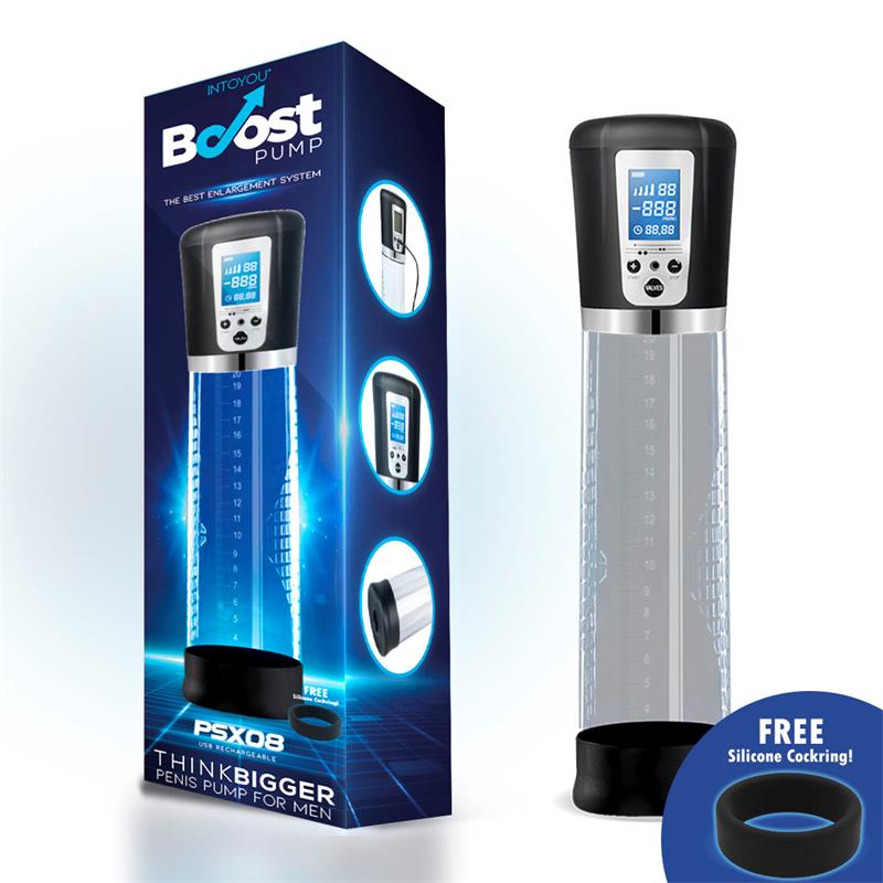 BOOST PUMPS - Automatic Penis Pump with LCD Screen PSX08 USB