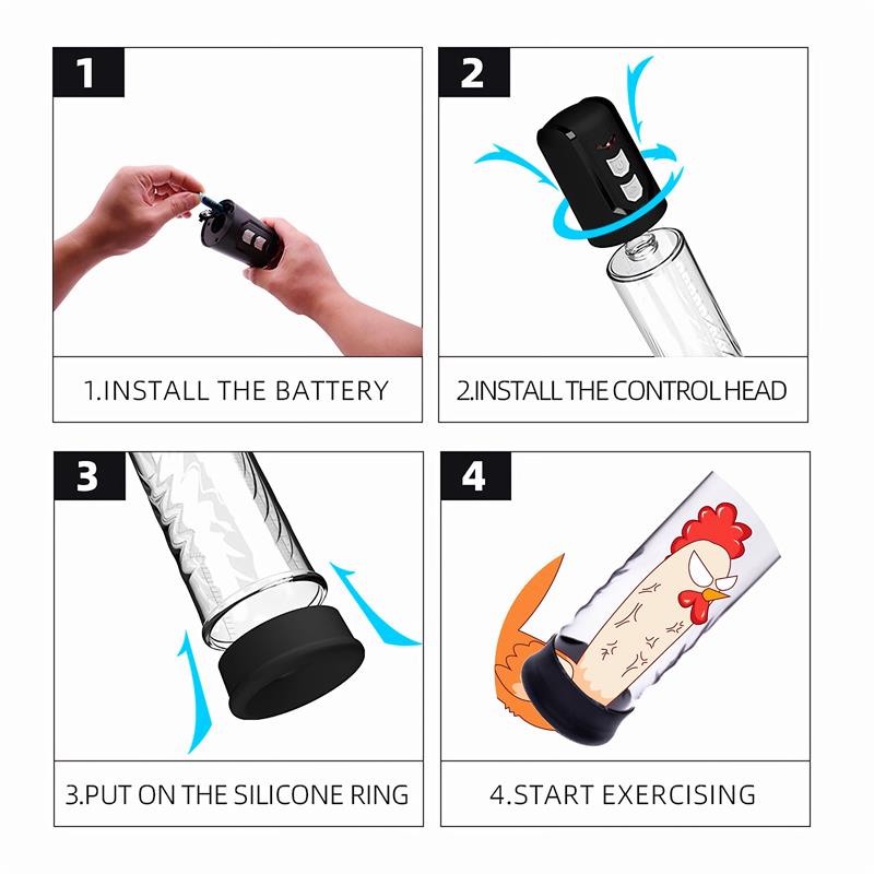 PSX10 Automatic Penis Pump Crystal — zdjęcie 4