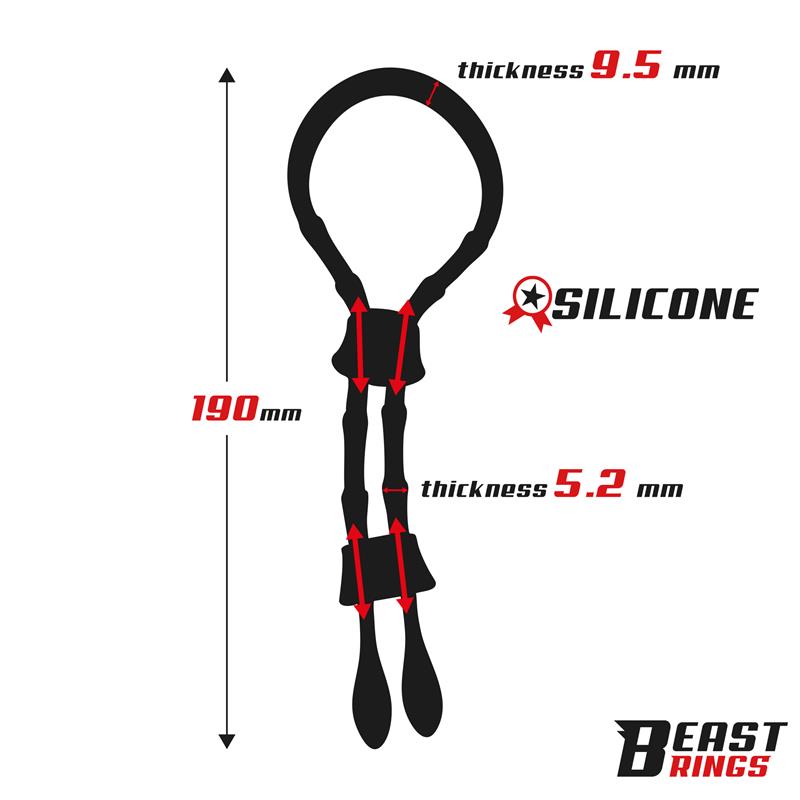 Lasso Adjustable Silicone Cock Ring — zdjęcie 4