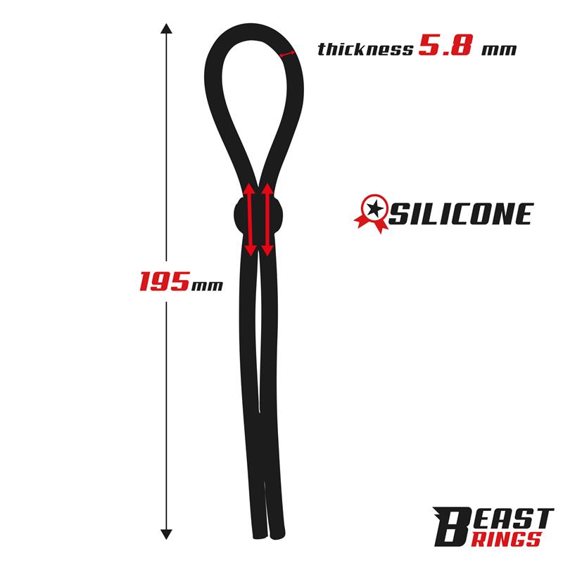 Lasso Adjustable Silicone Cock Ring — zdjęcie 4