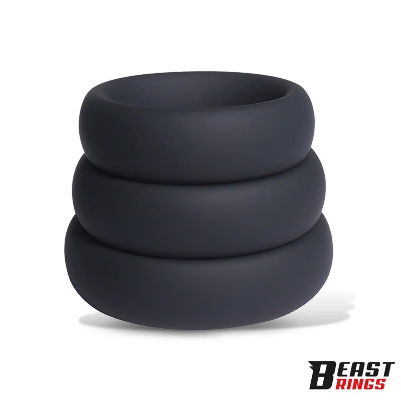 Set of 3 Penis Rings Silicone S, M and L — zdjęcie 4