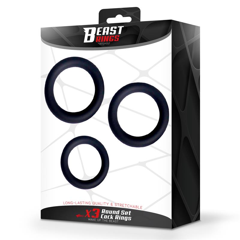 Set of 3 Penis Rings Silicone S, M and L — zdjęcie 4