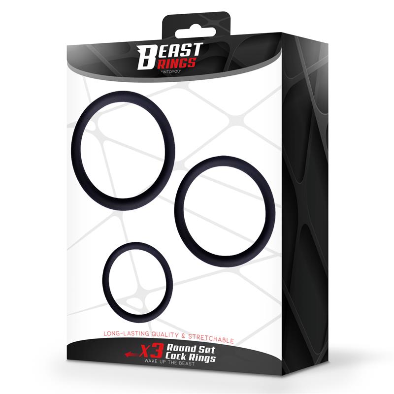 Set of 3 Penis Rings Silicone S, M and L — zdjęcie 4