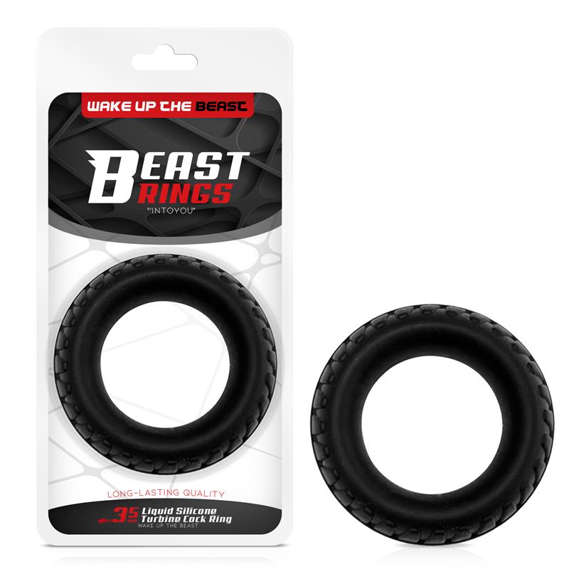 BEAST RINGS - Cock Ring Turbine Liquid Silicone 35 mm