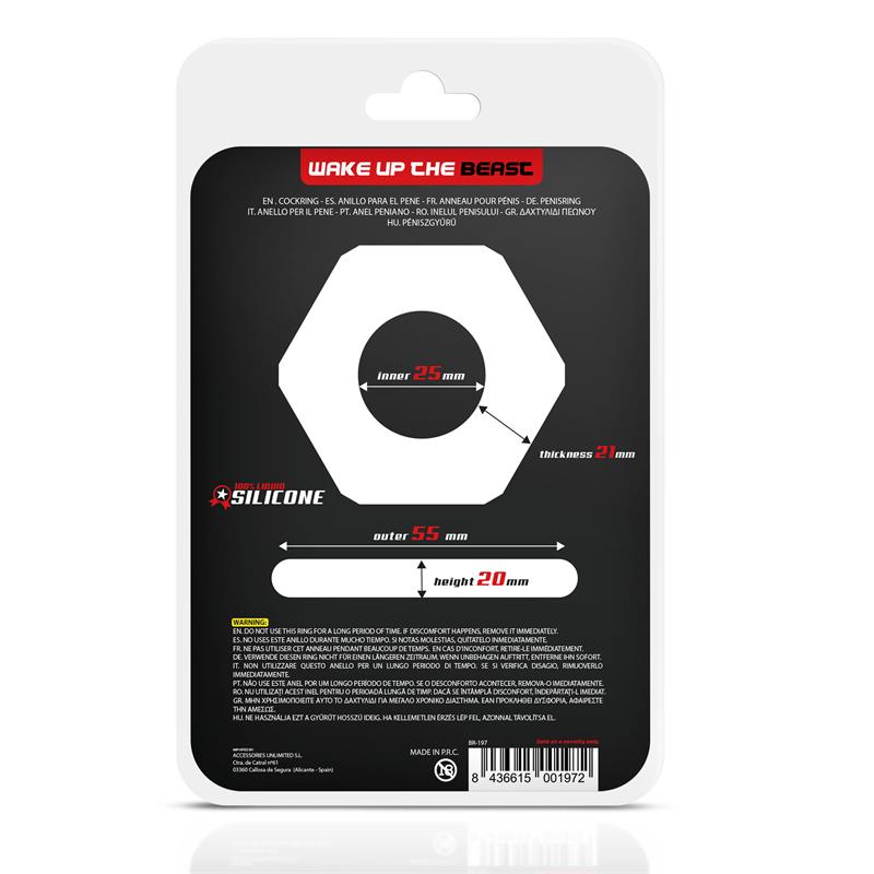 Penis Ring Nut Liquid Silicone 25 mm — zdjęcie 4