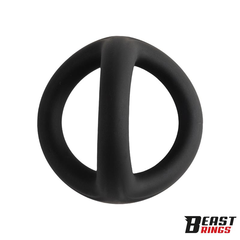 Triple Cock Ring Solid Silicone 44/38/35 mm  Size M — zdjęcie 4