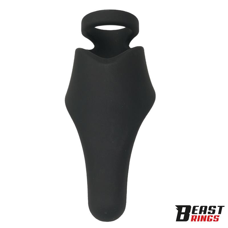 Double Penis Ring Solid Silicone 37/45 mm — zdjęcie 4