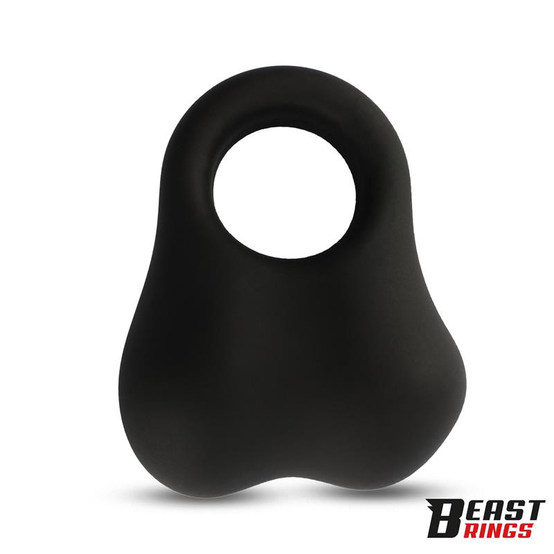 Penis Ring with Glass Balls Liquid Silicone 30 mm — zdjęcie 4