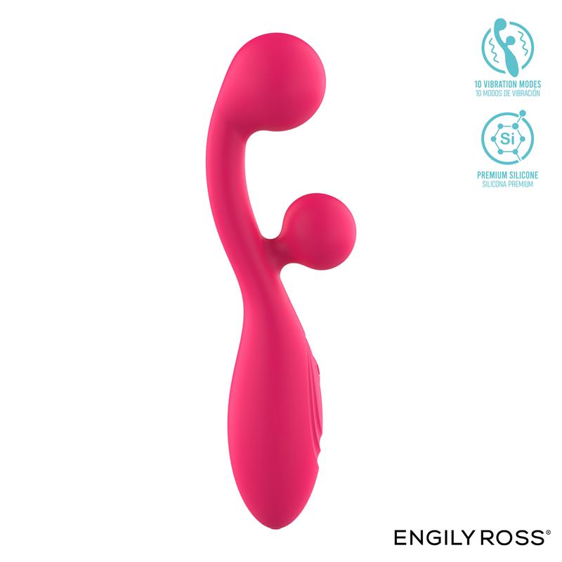 Rollie Double Ball Vibrator USB Silicone Pink Cl50 — zdjęcie 4