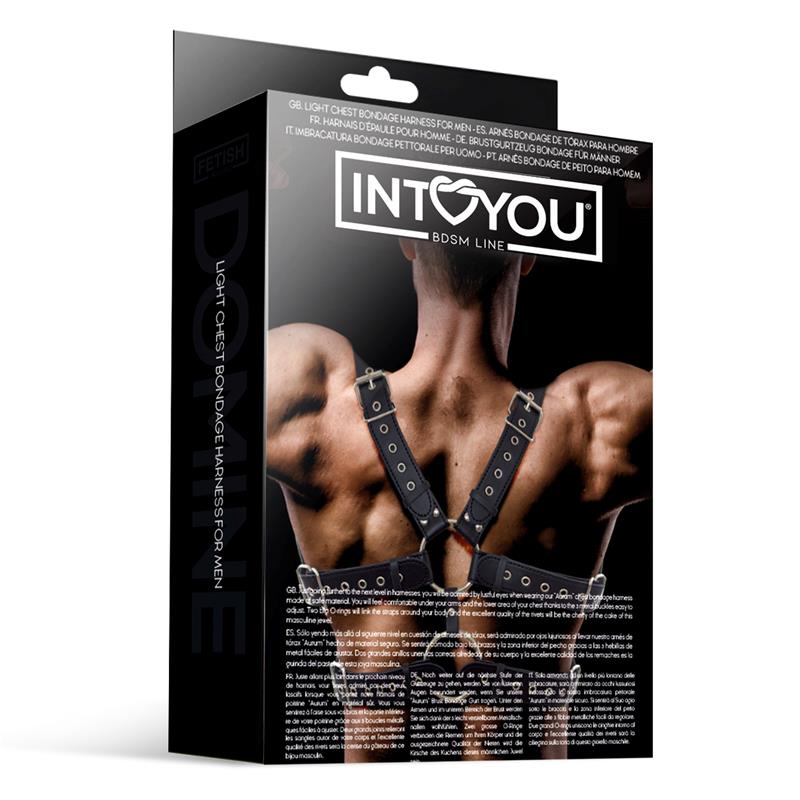 Aurum Male Chest Bondage Harness Vegan Leather — zdjęcie 4