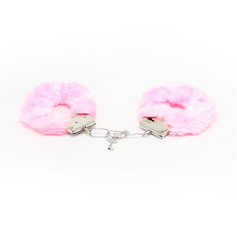 Furry Metal Handcuffs Pink — zdjęcie 4