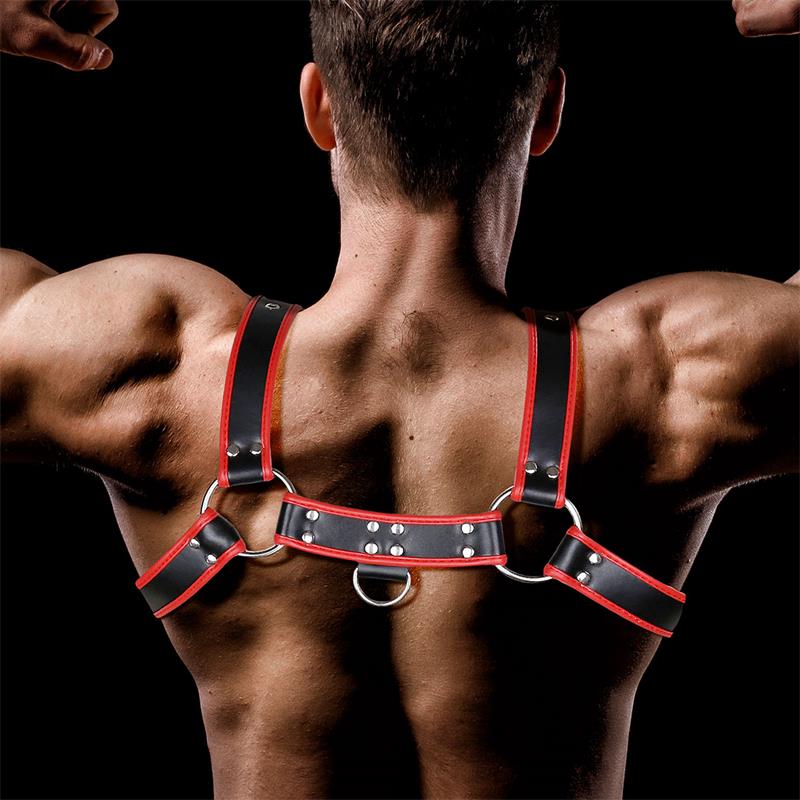 Odiseo Chest Bondage Harness for Men Vegan Leather — zdjęcie 4
