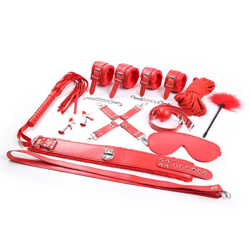 Bondage Set 10 Pieces Red — zdjęcie 9