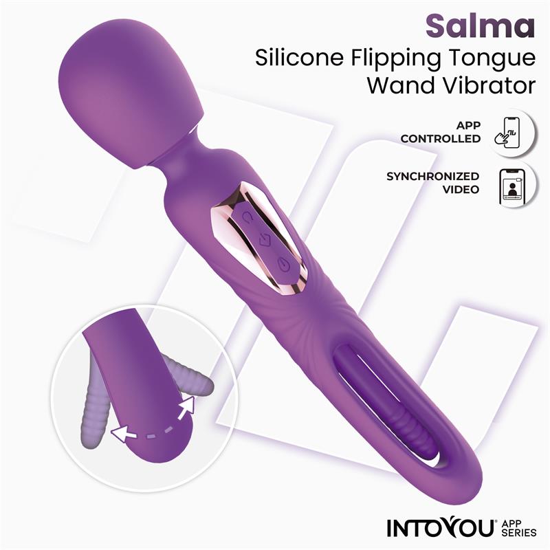 Salma Wand with Flipping Tongue and Vibration with App — zdjęcie 4