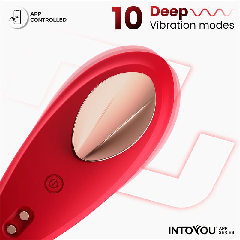 Panty Vibrator with App Silicone Red — zdjęcie 4