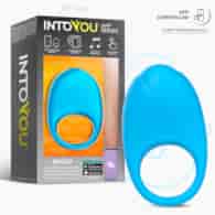 Ringo Silicone Vibrating Ring with App Blue Cl,48