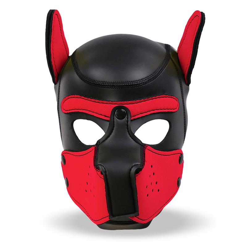 Hound Dog Hound with Removable Muzzle Neoprene Black/Red One Size — zdjęcie 4