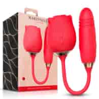 Airflow Rose and Thrusting Stimulator Egg USB