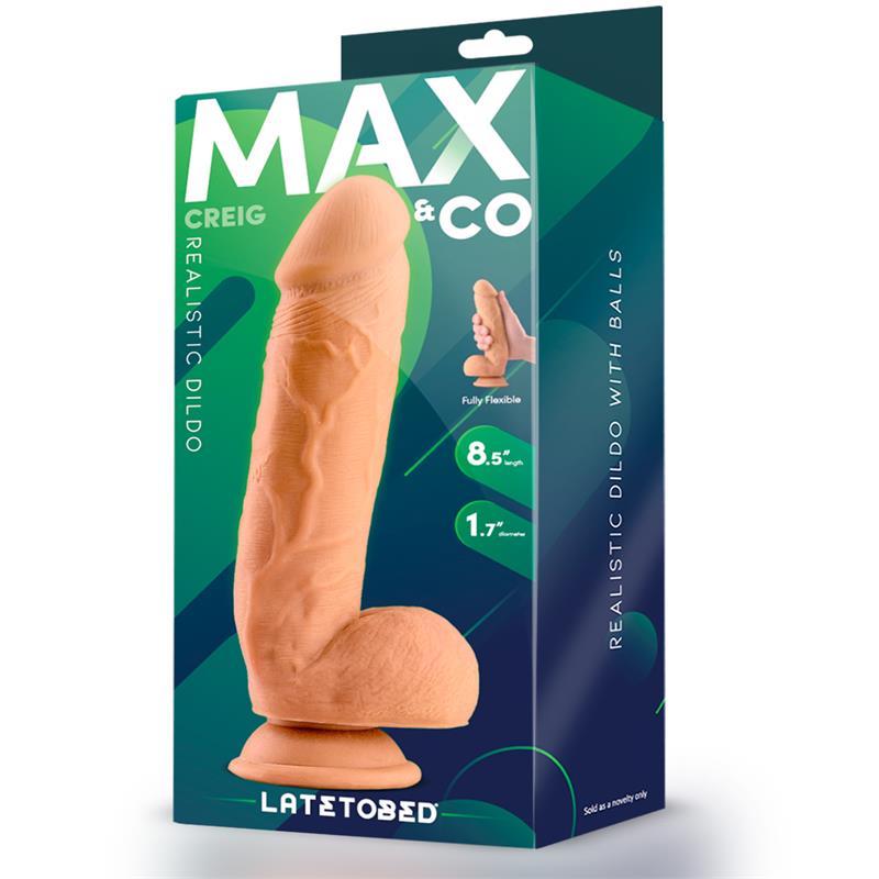 Creig Realistic Dildo with Testicles 8.5 Flesh — zdjęcie 4