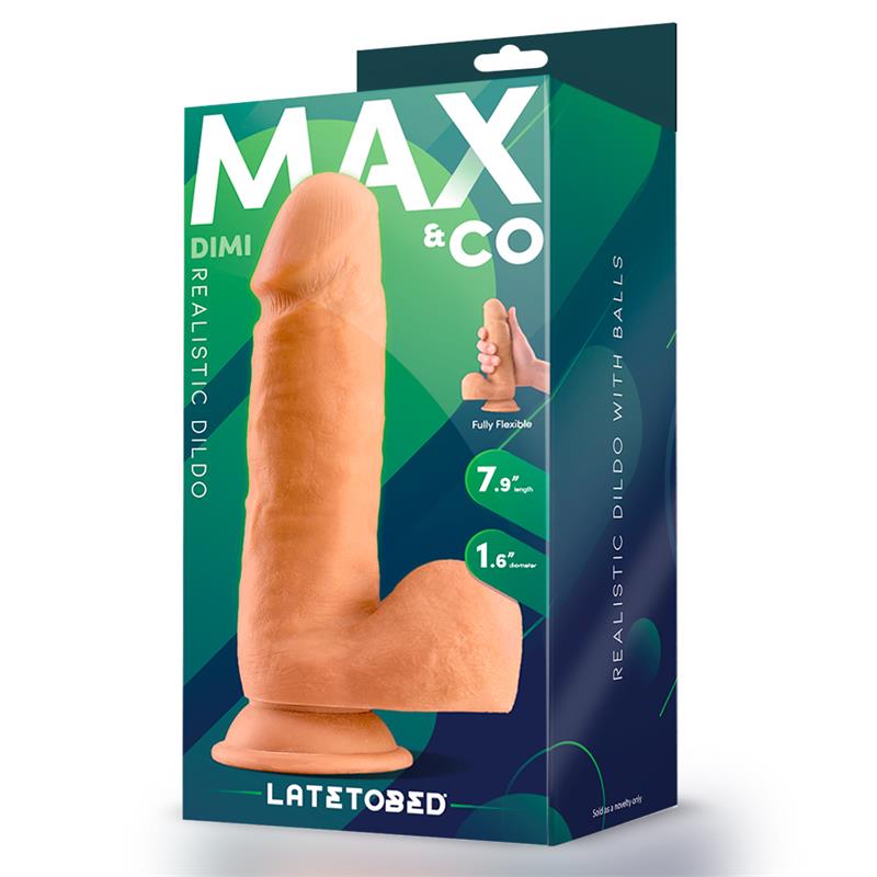 Dimi Realistic Dildo with Testicles  7.9 Flesh — zdjęcie 4