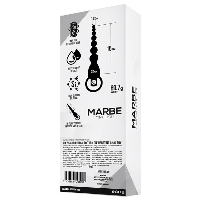 Marbe Anal Chain with Vibration USB Silicone — zdjęcie 4