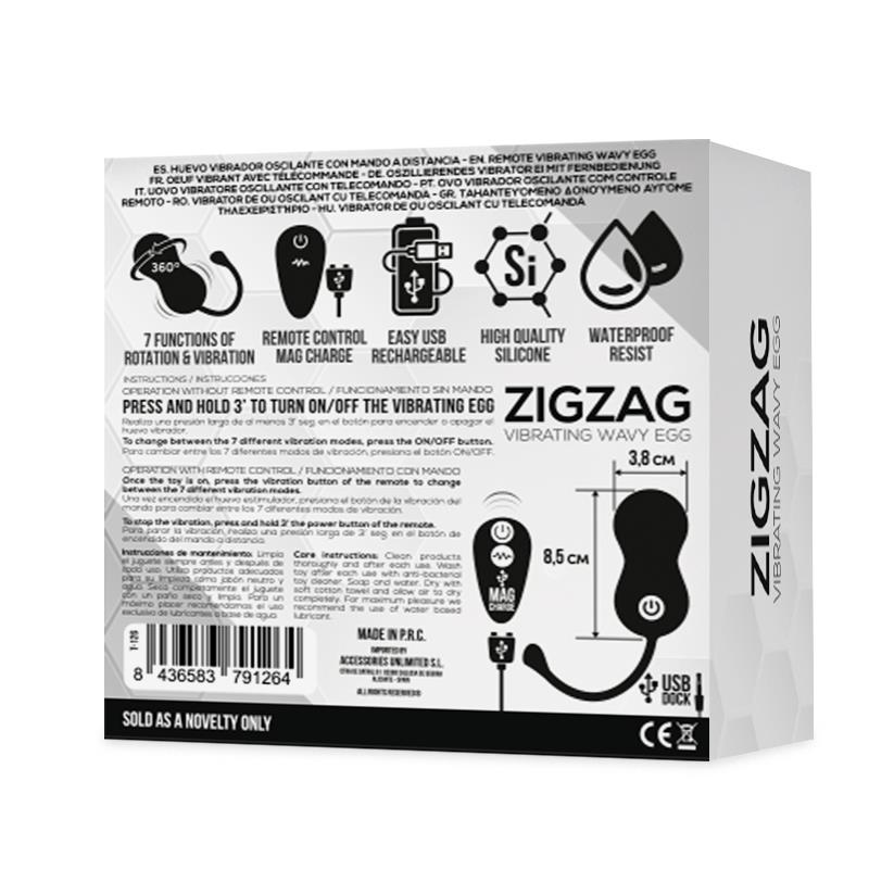 Zigzag Vibrating and Zigzagging Egg with Remote Control — zdjęcie 4