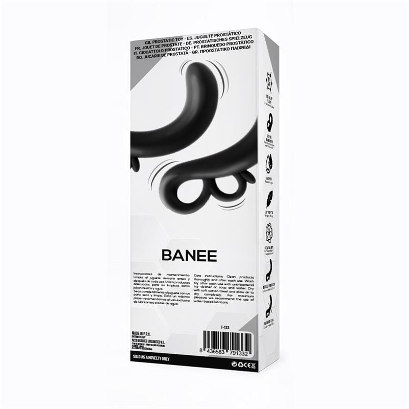 Banee Prostativ Stimulator with Easy Pull Silicone Black — zdjęcie 4