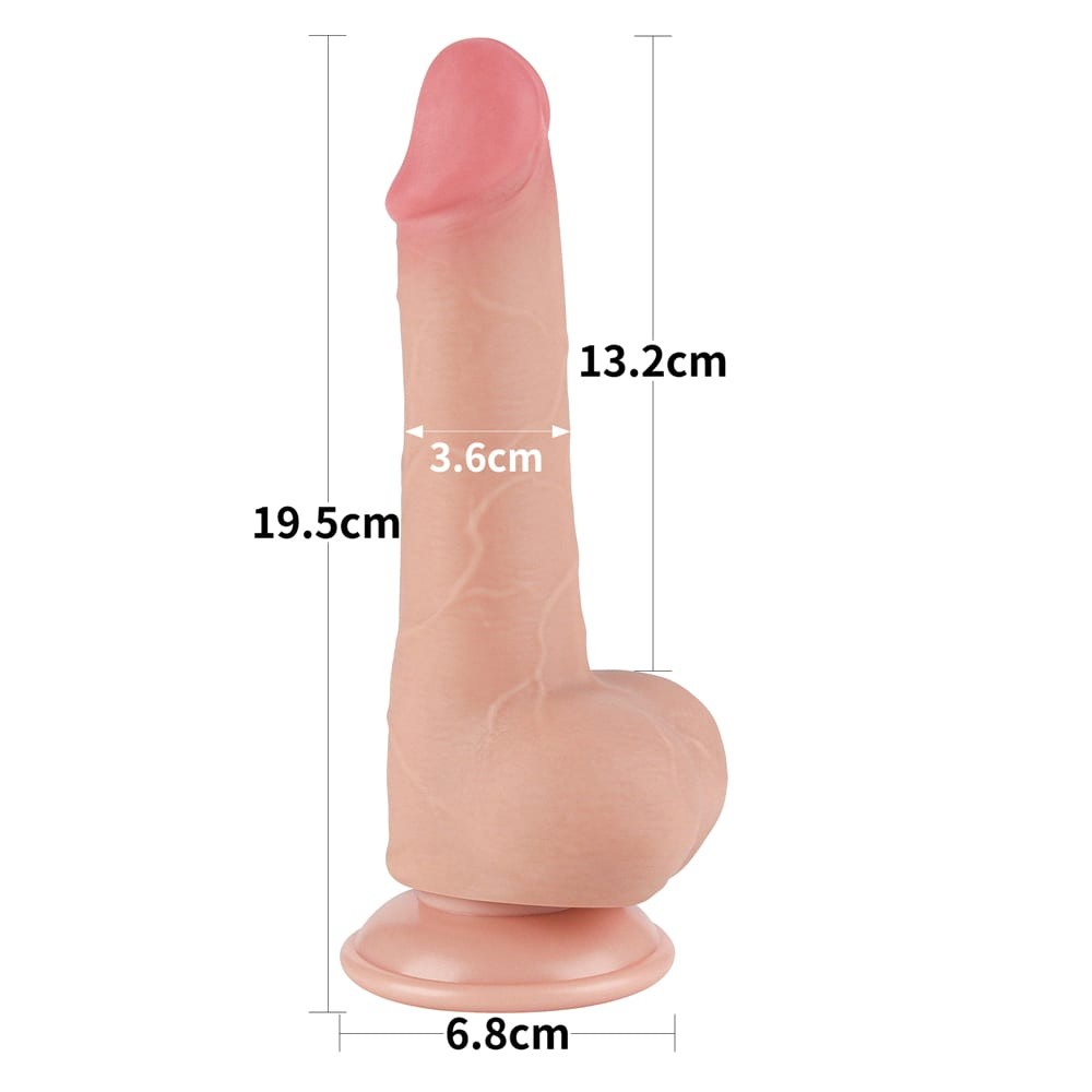 Dildo z przyssawką 19,5 cm Lovetoy — zdjęcie 3