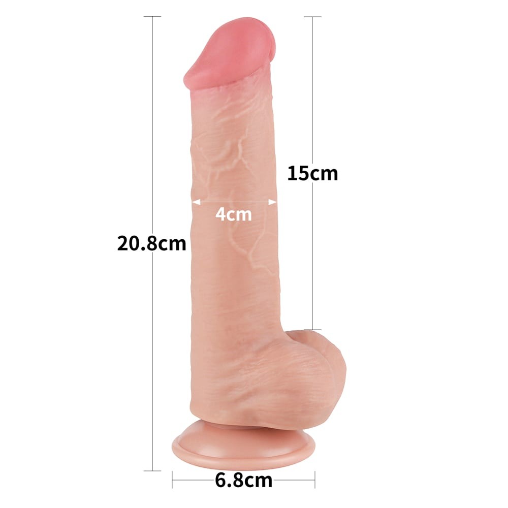 Dildo z przyssawką 20,8 cm Lovetoy — zdjęcie 3