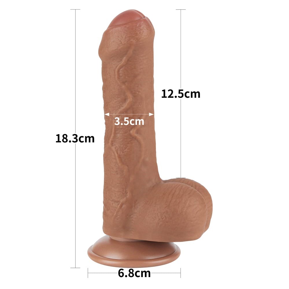 Dildo z przyssawką 18,3 cm Lovetoy — zdjęcie 3
