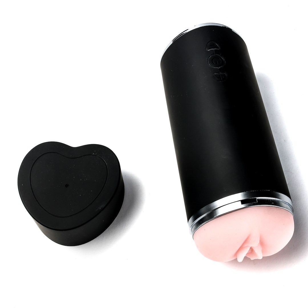 Masturbator Z Wibracją Wagina Cyberskóra Ładowany Usb  Złoty — zdjęcie 5