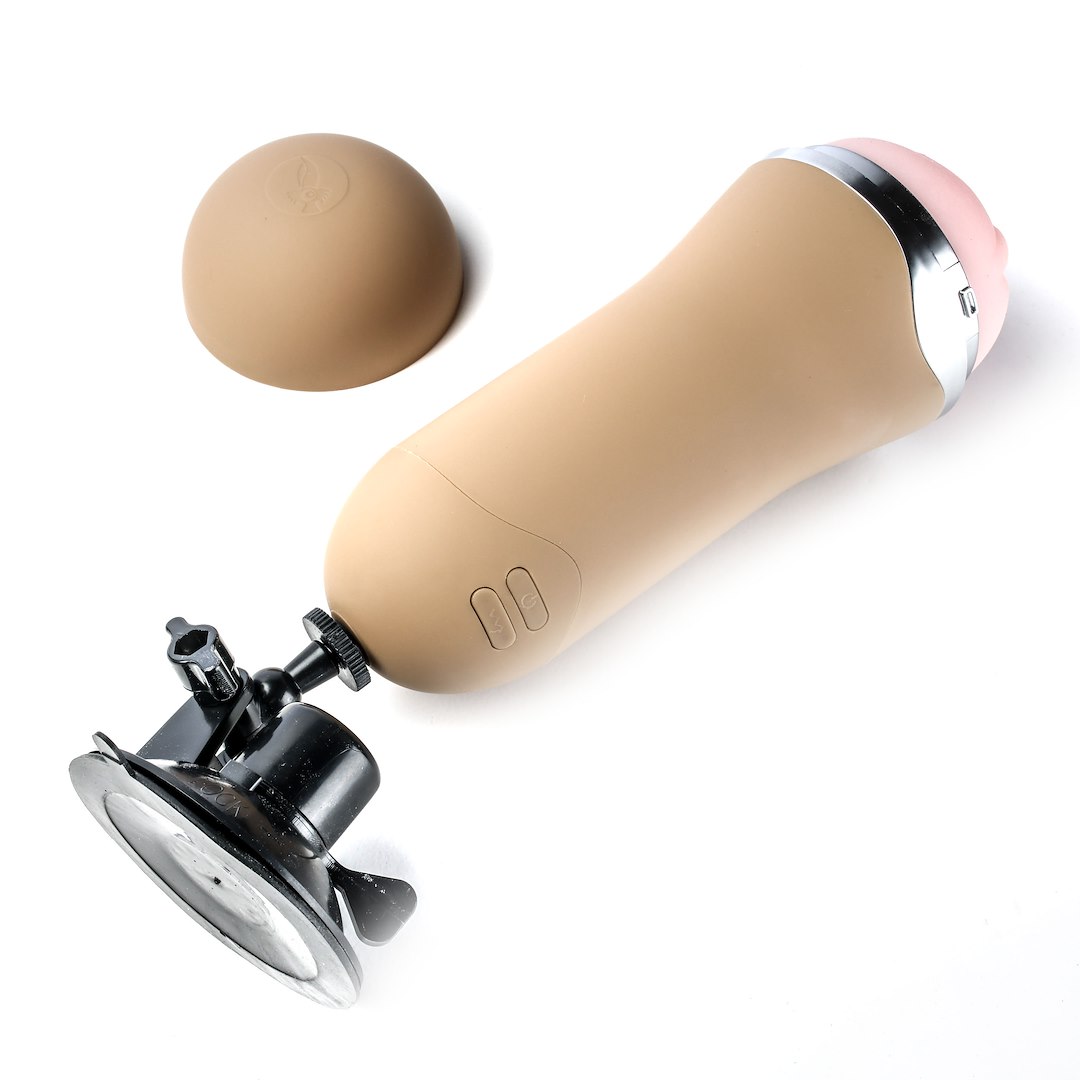 Masturbator Z Wibracją Wagina  Cyberskóra Ładowany Usb Złoty — zdjęcie 5