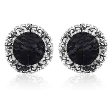 Nipple Covers with Lace Black