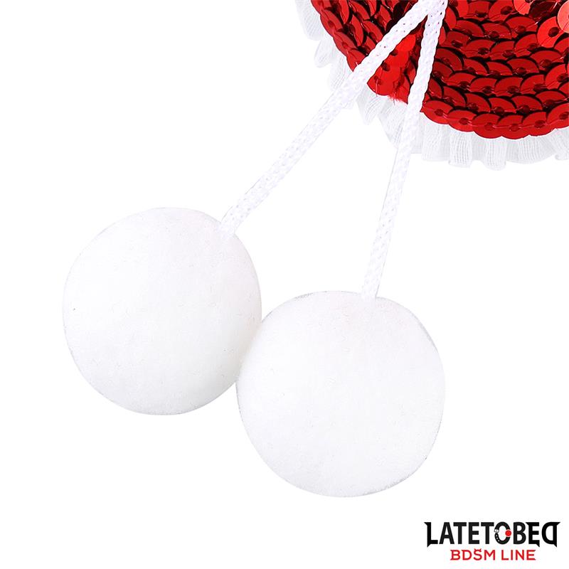 Nipple Pasties with Red Sequin Pom-Pom — zdjęcie 5