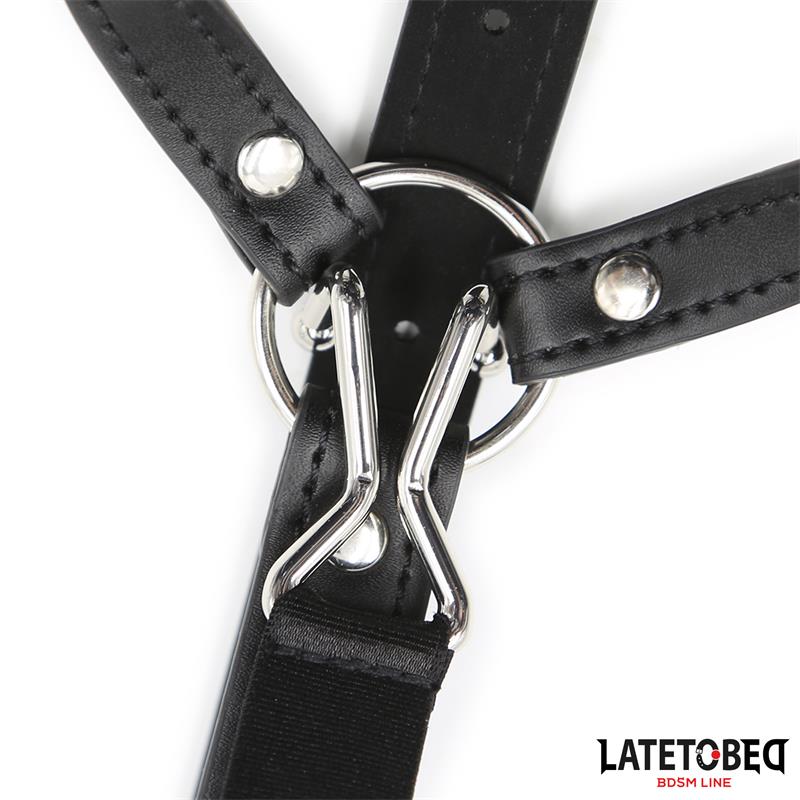 Head Harness with Ball Gag and Nose Hook — zdjęcie 5