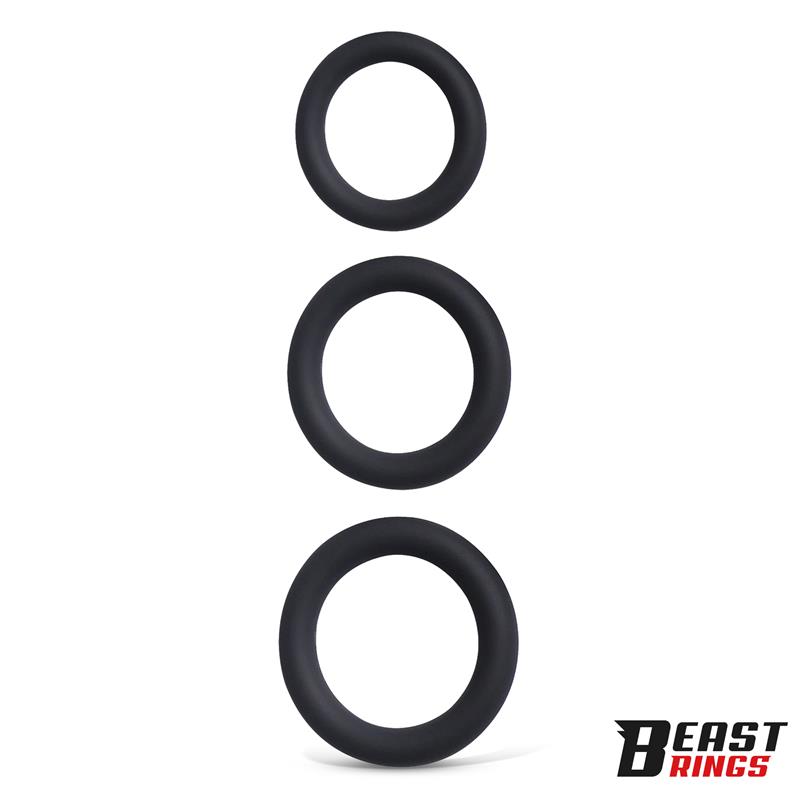 Set of 3 Penis Rings Silicone S, M and L — zdjęcie 5