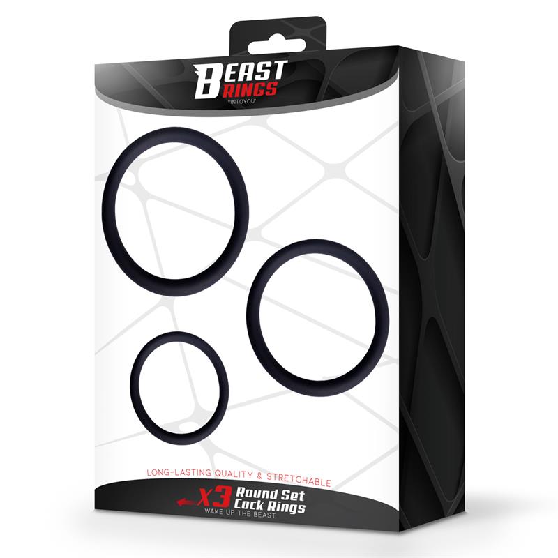 Set of 3 Penis Rings Silicone S, M and L — zdjęcie 5