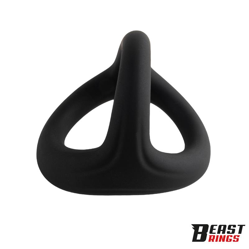 Triple Cock Ring Solid Silicone 44/38/35 mm  Size M — zdjęcie 5