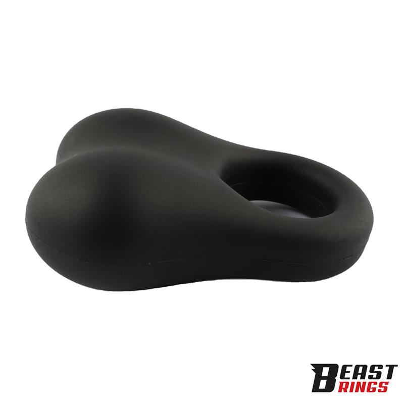 Penis Ring with Glass Balls Liquid Silicone 30 mm — zdjęcie 5