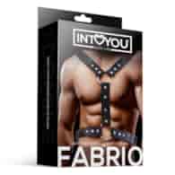 Fabrio Male Chest Bondage Harness Vegan Leather